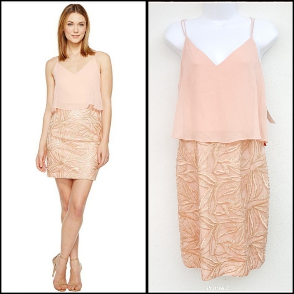 NWT Aidan Mattox Embroidered Elegance Size 8